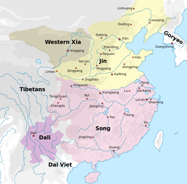 Song Dynasty Map Byzantine Emporia