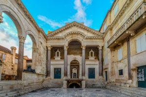 Peristyle of Diocletian's Palace Split