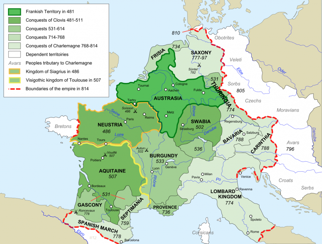 Frankish Empire Byzantine Emporia   Frankish Empire 1024x776 